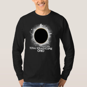 Camiseta Eclipse Solar Total Ohio 2024 Totalidade Americana