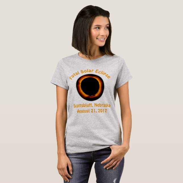 Camiseta Eclipse Solar Total (Scottsbluff, Nebraska) (Frente Completa)