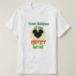 Camiseta Eclipse total da terra do coração
