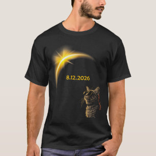 Camiseta Eclipse Total do Gato Solar Vista Totalidade 12 Ag