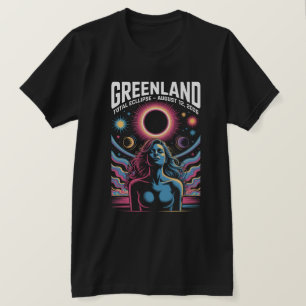 Camiseta Eclipse Total do Sol 12 de agosto de 2026 Groenlân