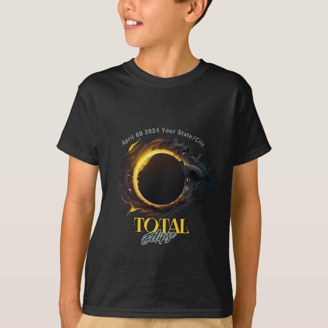 Camiseta Eclipse Total do Sol 2026 Espanha 12 de Agosto Cri (Frente)