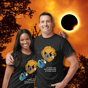 Camiseta Eclipse Total do Sol 2026 Islândia Fotobomba