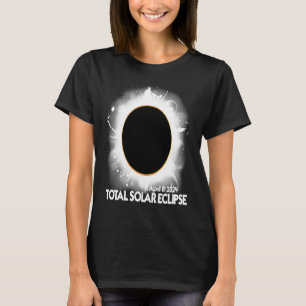 Camiseta Eclipse Total do Sol 8 de abril de 2024 Grande Tot