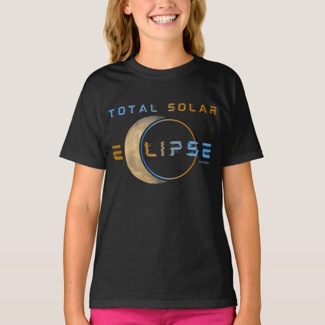CAMISETA ECLIPSE TOTAL DO SOL 8 DE ABRIL DE 2024 SISTEMA SO (Frente)