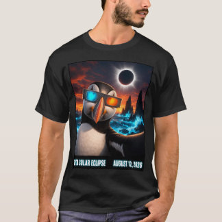 Camiseta Eclipse Total do Sol na Islândia 12 de agosto de 2