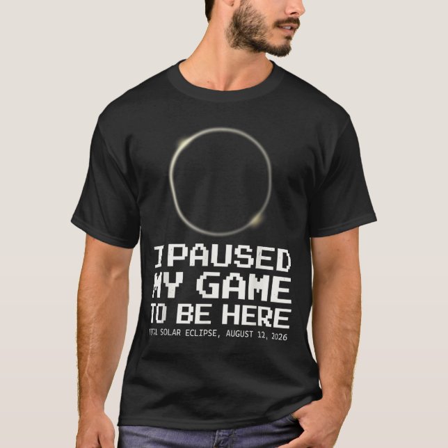 Camiseta Eclipse Total do Sol Totalidade Gamer Fofo (Frente)
