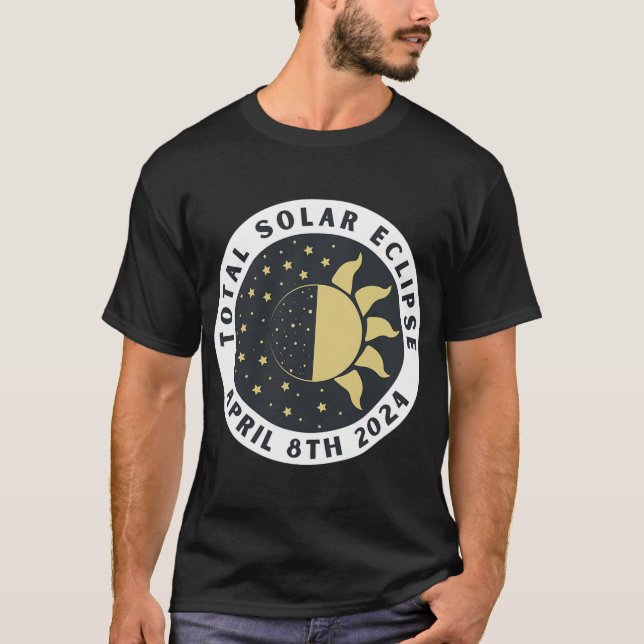 Camiseta Eclipse - Total Eclipse Solar - Totalidade 2024 (Frente)