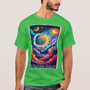 Camiseta Eclipse Total Solar 2024 Starry Graphic Design