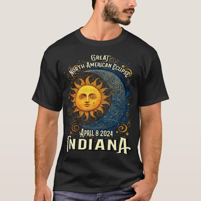 Camiseta Eclipse Totalidade Celestial 2024, Souven (Frente)