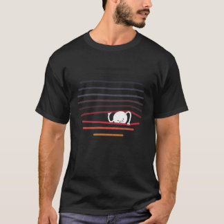 Camiseta Eclipse Vintage Escape Criatura Colorida do Pôr do