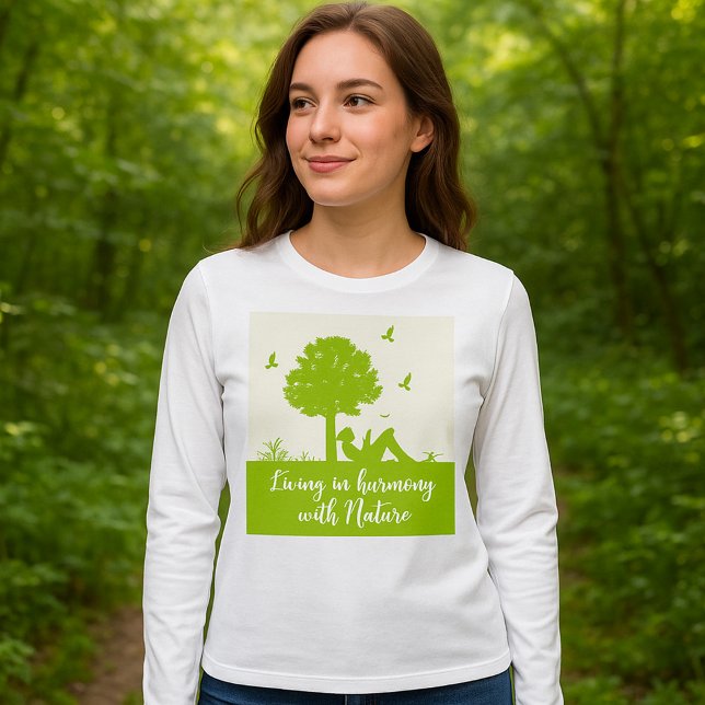 Camiseta Eco Cote Vivendo em Harmonia com a Natureza (Criador carregado)