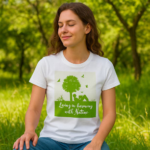 Camiseta Eco Cote Vivendo em Harmonia com a Natureza