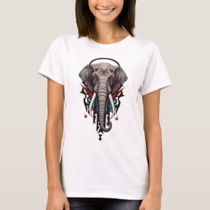 Camiseta Eco de Gigantes – Elefante Abstrato em Som