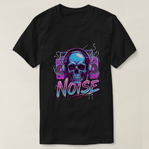 Camiseta Eco do barulho - Camisa-T de Streetwear da Boombox