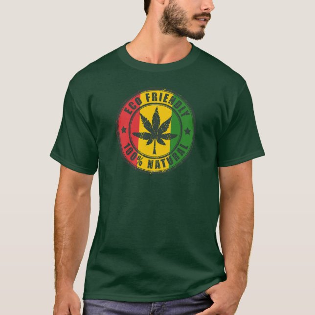 Camiseta Eco Friendly - 100% Natural Jah Army Shirt - (Frente)