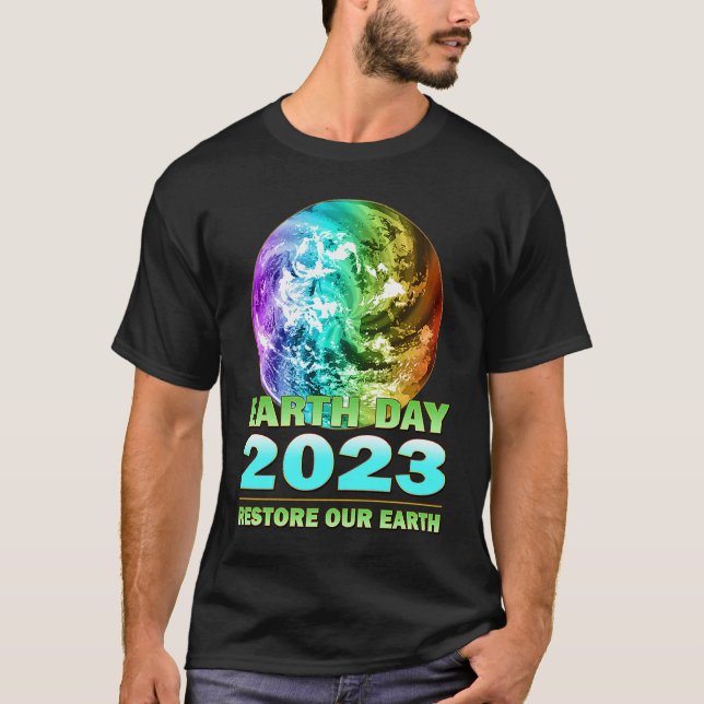 Camiseta Eco Friendly Clothing for Earth Day 2023 Anniversa (Frente)