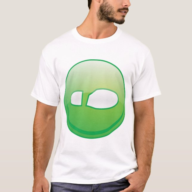 Camiseta Eco-Friendly Green Footprint Icon (Frente)