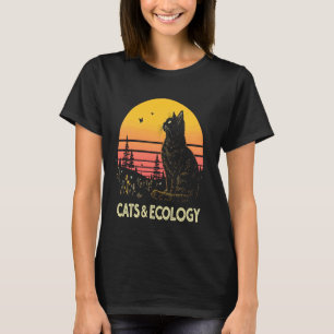 Camiseta Ecologia dos Gatos Conservação da Natureza