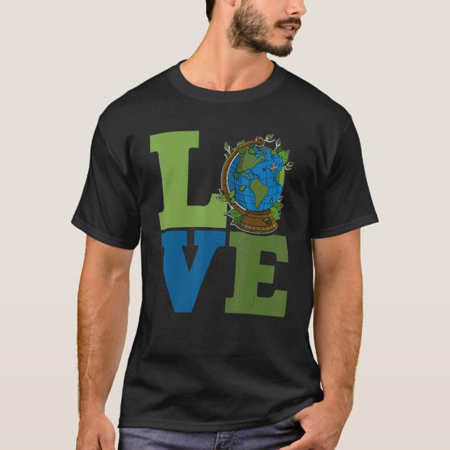 Camiseta Ecologist environmental protection animals plants  (Frente)