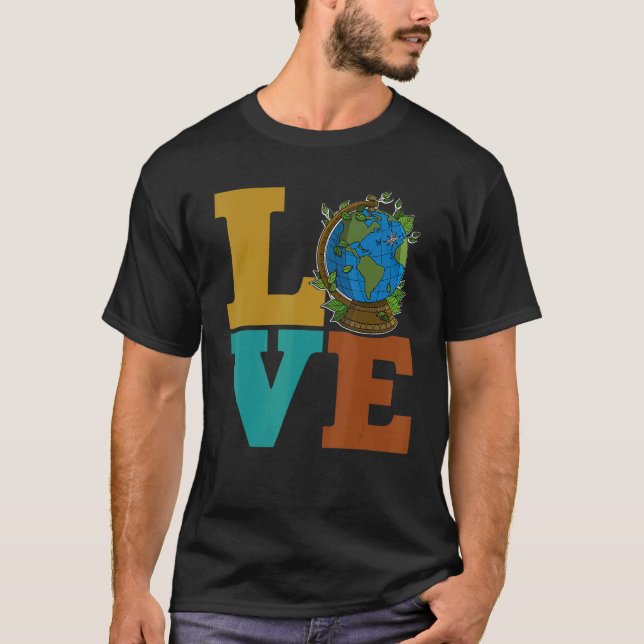 Camiseta Ecologist environmental protection animals plants  (Frente)