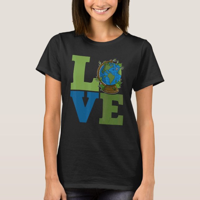 Camiseta Ecologist environmental protection animals plants  (Frente)