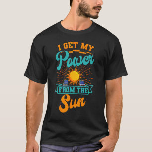 Camiseta Ecologista de Energia Solar Natureza Ambientalista