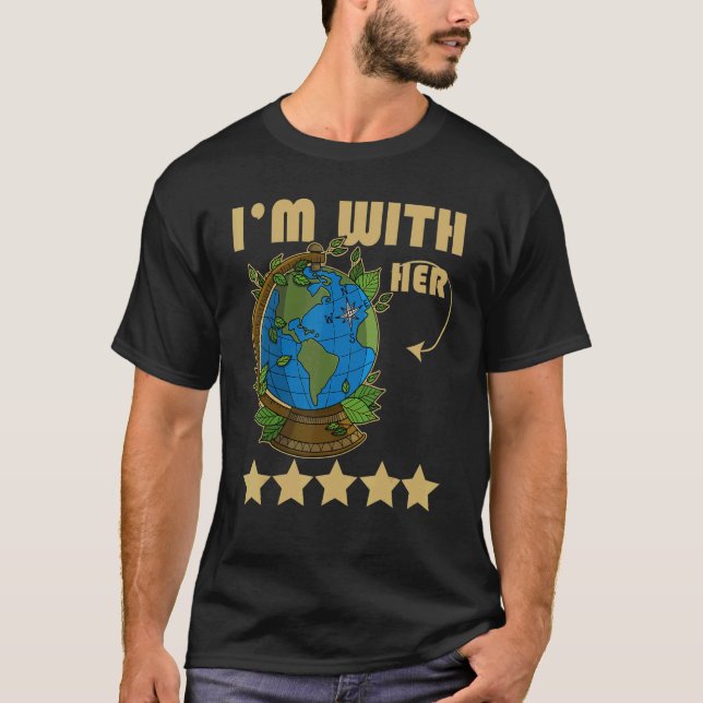 Camiseta Ecologista: proteção ambiental das plantas animais (Frente)