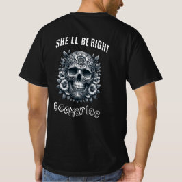 Camiseta EcoMarlee Ela vai ficar com o crânio direito na ca