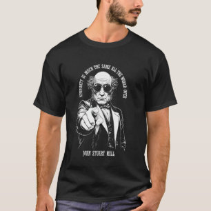 Camiseta Economia Divertida John Stuart Mill Economista Est