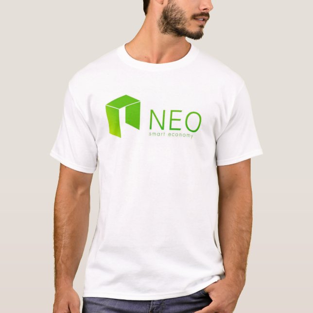 Camiseta Economia esperta NEO Cryptocurrency de Blockchain (Frente)