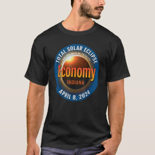 Camiseta Economia Indiana IN Eclipse Solar Total 2024 3