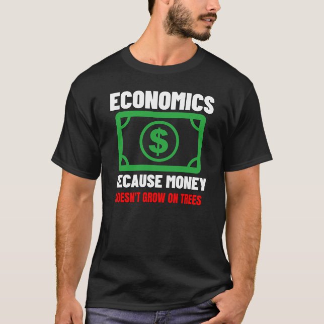 Camiseta Economia porque o dinheiro não cresce em árvores (Frente)