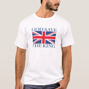 Camiseta Economias do deus o rei com Union Jack