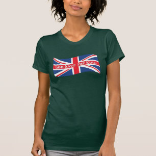 Camiseta Economias do deus o rei com Union Jack
