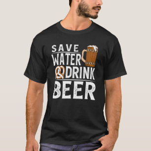 Camiseta Economize água Beer Cerveja Bebendo 4