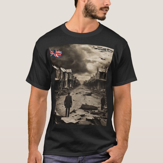 Camiseta Ecos da Resiliência: Depressão Excelente na Austrá (Frente)