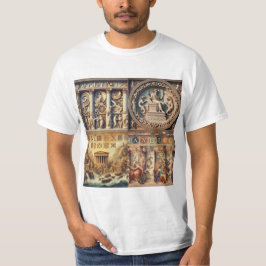 Camiseta Ecos de la Antigua Grecia: Un Collage Atemporal