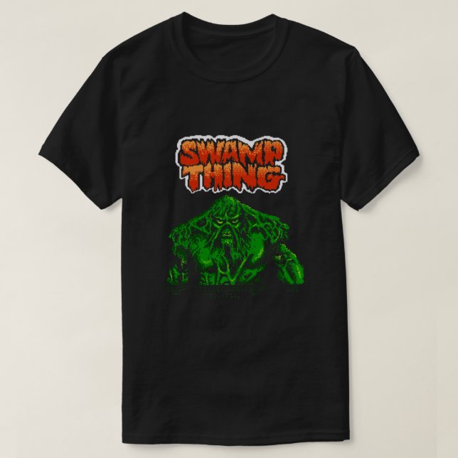 Camiseta Ecrã de Título do Swamp Thing (Nes) Essencial (Frente do Design)