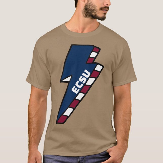 Camiseta ECSU Eastern Connecticut State University Lightnin (Frente)