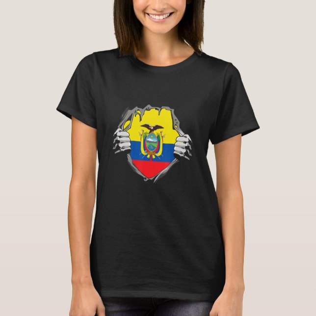 Camiseta Ecuador Flag (Frente)