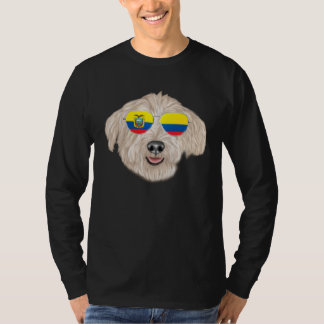 Camiseta Ecuadorian Flag Glen of Imaal Terrier Dog Ecuador