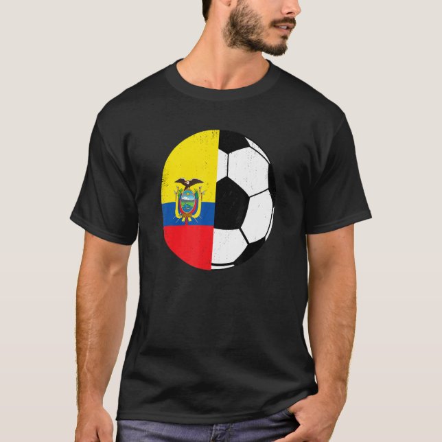 Camiseta Ecuadorian Flag Soccer Fans Football   Ecuador (Frente)