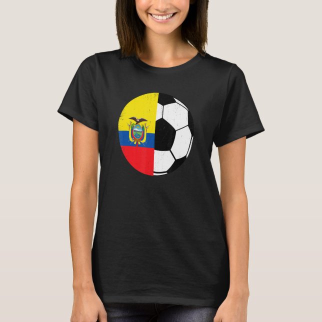 Camiseta Ecuadorian Flag Soccer Fans Football   Ecuador (Frente)