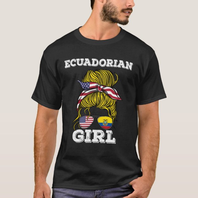Camiseta Ecuadorian Girl Ecuador Roots (Frente)
