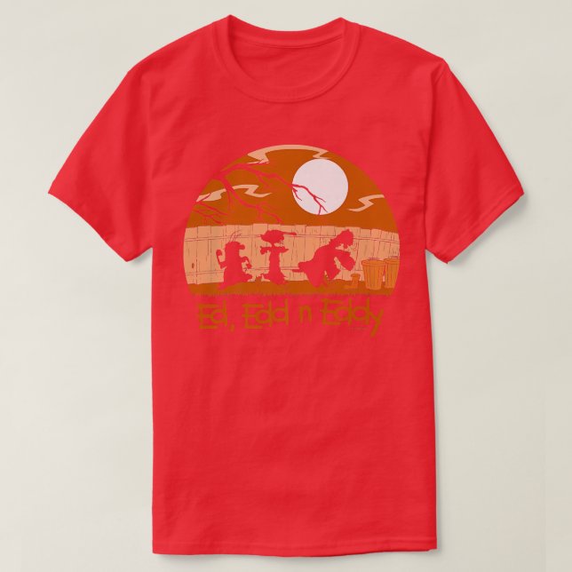 Camiseta Ed, Edd n Eddy Hunted Sunset Silhouette Group (Frente do Design)