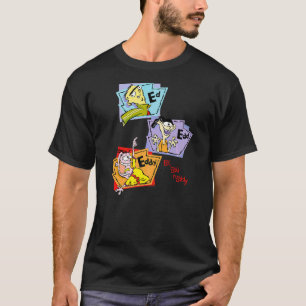 Camiseta Ed Edd N Eddy Painéis de Grupo Empilhados Alternat