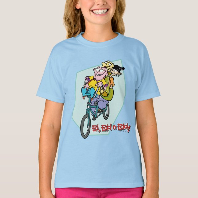 Camiseta Ed, Edd, um Eddy numa bicicleta (Frente)