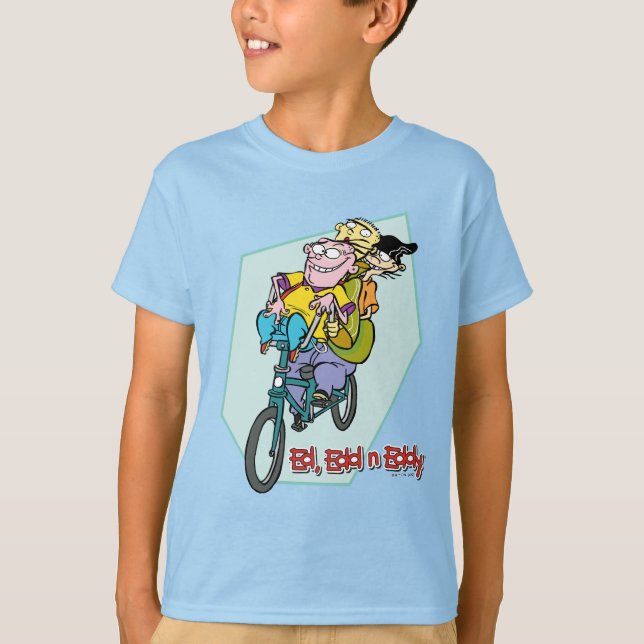Camiseta Ed, Edd, um Eddy numa bicicleta (Frente)