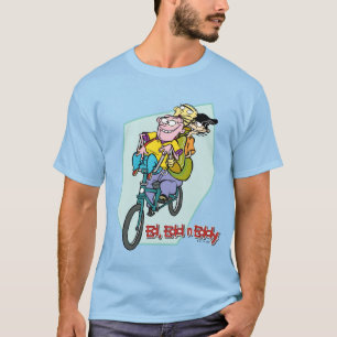 Camiseta Ed, Edd, um Eddy numa bicicleta